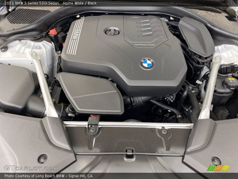 Alpine White / Black 2021 BMW 5 Series 530i Sedan