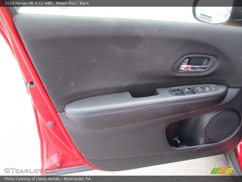 Milano Red / Black 2018 Honda HR-V LX AWD