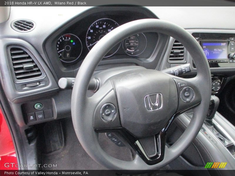Milano Red / Black 2018 Honda HR-V LX AWD