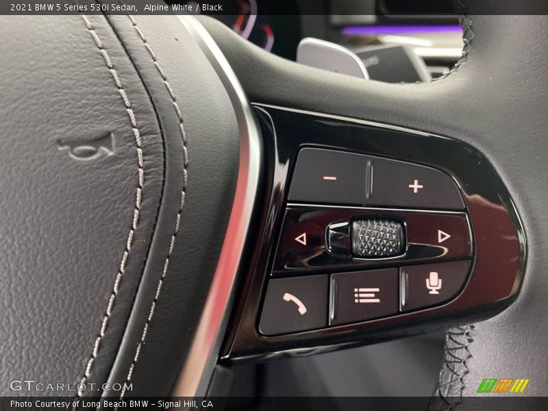 Alpine White / Black 2021 BMW 5 Series 530i Sedan