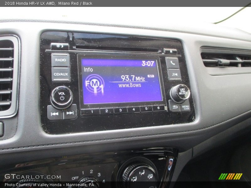 Milano Red / Black 2018 Honda HR-V LX AWD