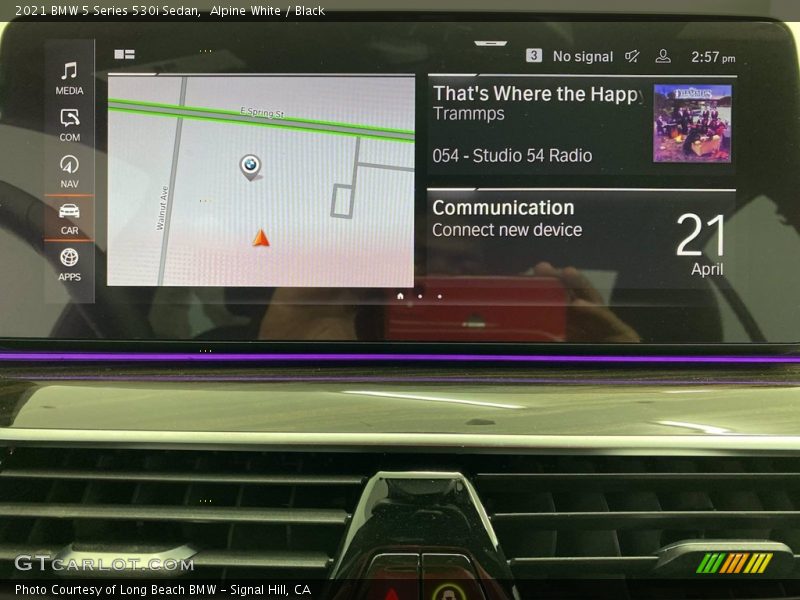 Alpine White / Black 2021 BMW 5 Series 530i Sedan