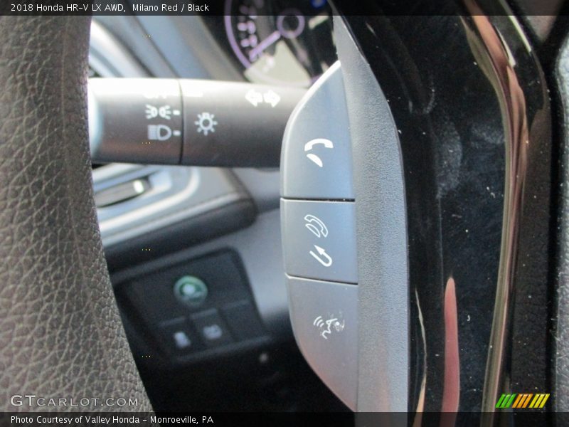 Milano Red / Black 2018 Honda HR-V LX AWD
