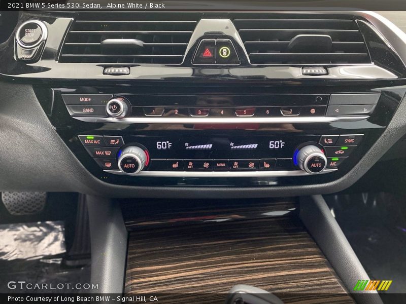 Alpine White / Black 2021 BMW 5 Series 530i Sedan