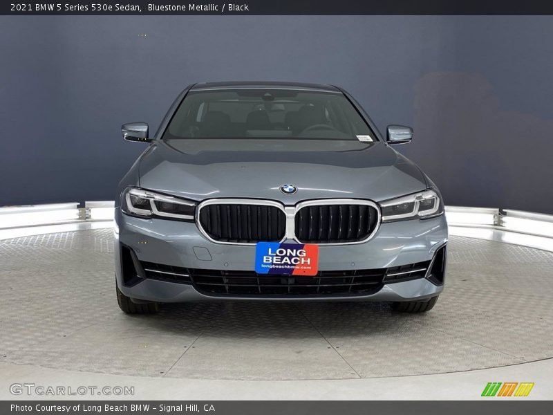 Bluestone Metallic / Black 2021 BMW 5 Series 530e Sedan