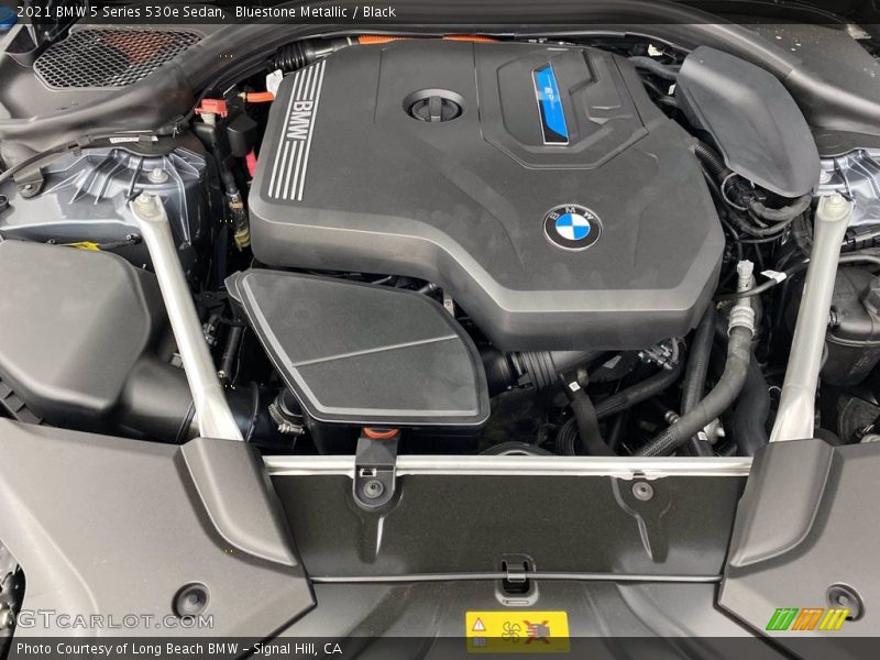 Bluestone Metallic / Black 2021 BMW 5 Series 530e Sedan
