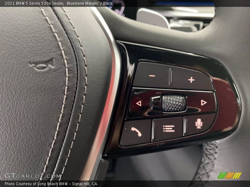 Bluestone Metallic / Black 2021 BMW 5 Series 530e Sedan