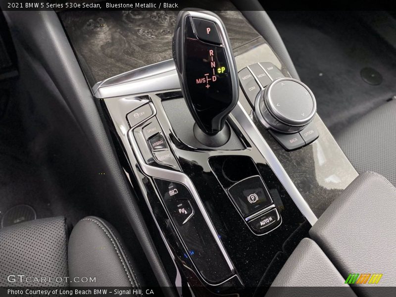 Bluestone Metallic / Black 2021 BMW 5 Series 530e Sedan