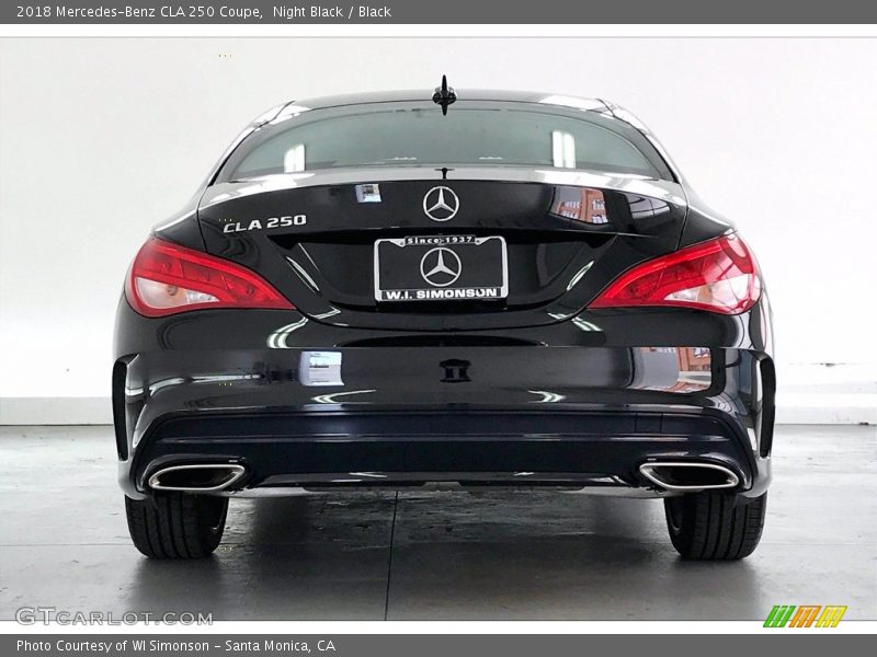 Night Black / Black 2018 Mercedes-Benz CLA 250 Coupe