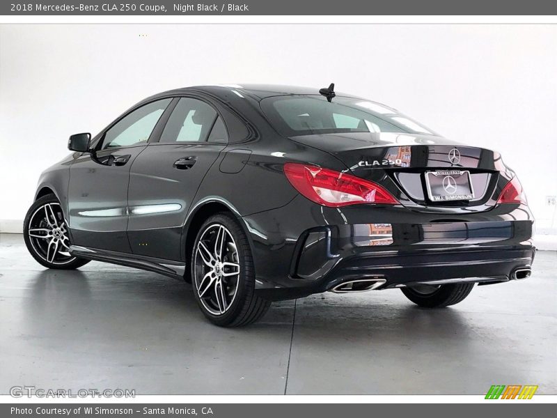 Night Black / Black 2018 Mercedes-Benz CLA 250 Coupe