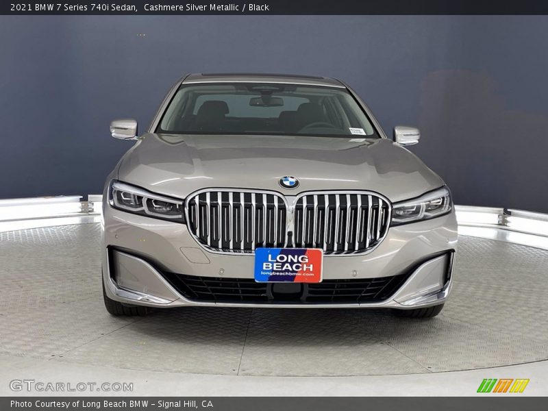 Cashmere Silver Metallic / Black 2021 BMW 7 Series 740i Sedan