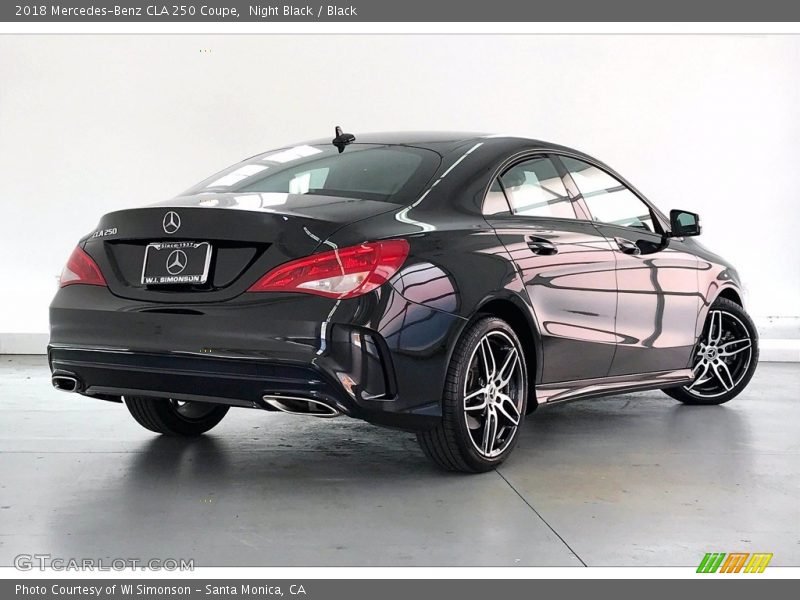 Night Black / Black 2018 Mercedes-Benz CLA 250 Coupe