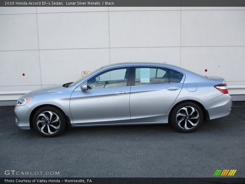 Lunar Silver Metallic / Black 2016 Honda Accord EX-L Sedan