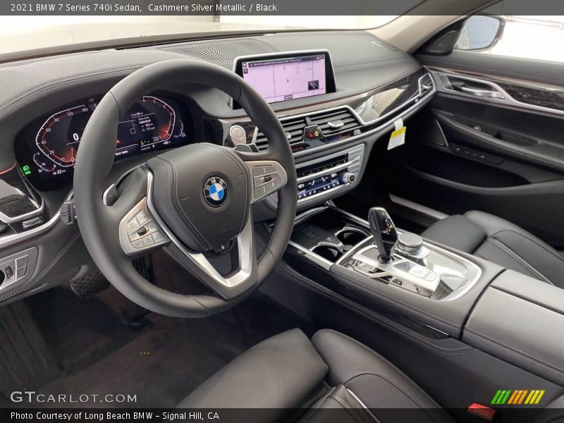 Cashmere Silver Metallic / Black 2021 BMW 7 Series 740i Sedan