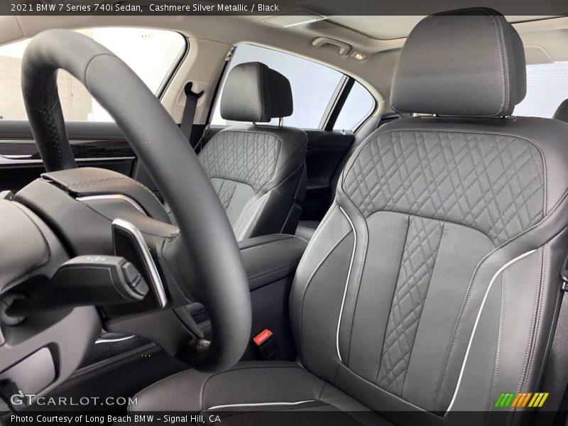 Cashmere Silver Metallic / Black 2021 BMW 7 Series 740i Sedan