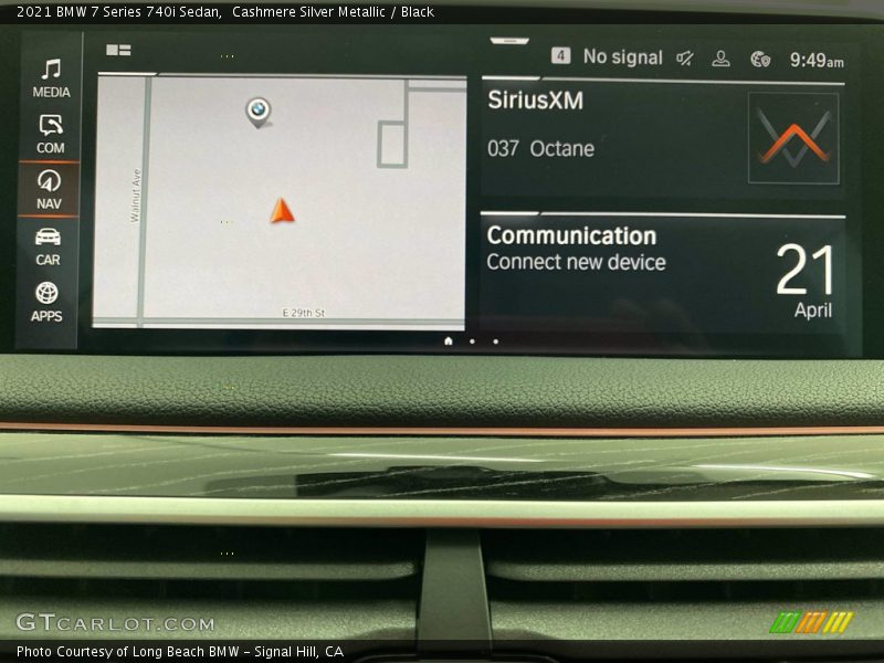 Cashmere Silver Metallic / Black 2021 BMW 7 Series 740i Sedan