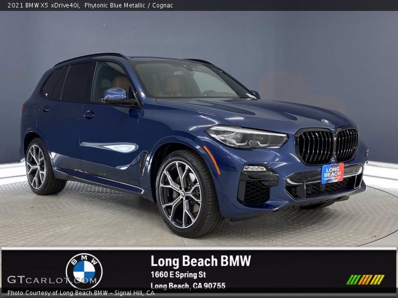 Phytonic Blue Metallic / Cognac 2021 BMW X5 xDrive40i