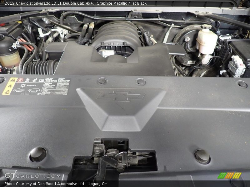 Graphite Metallic / Jet Black 2019 Chevrolet Silverado LD LT Double Cab 4x4