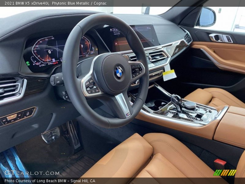 Phytonic Blue Metallic / Cognac 2021 BMW X5 xDrive40i