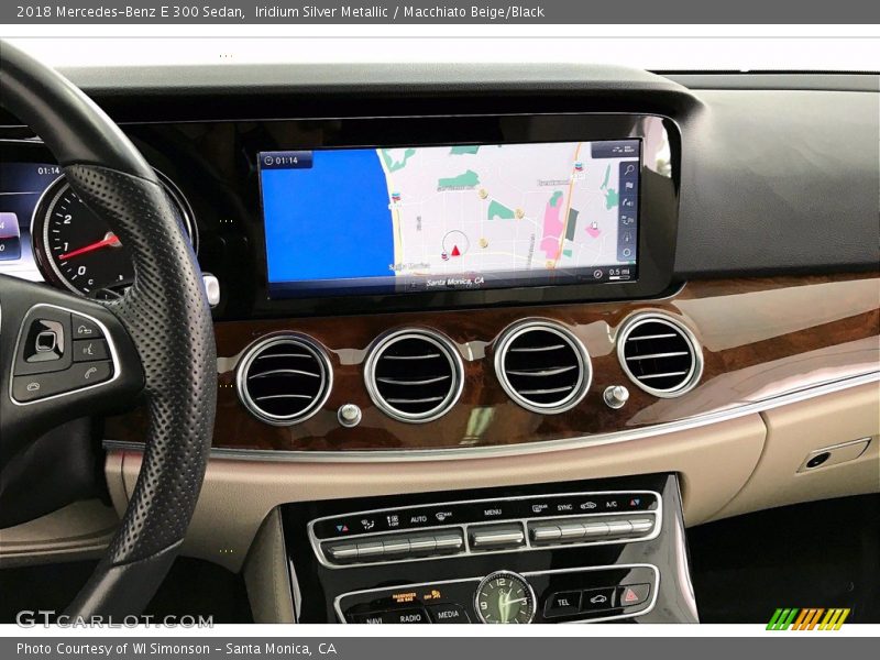 Iridium Silver Metallic / Macchiato Beige/Black 2018 Mercedes-Benz E 300 Sedan