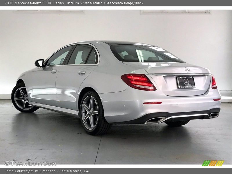 Iridium Silver Metallic / Macchiato Beige/Black 2018 Mercedes-Benz E 300 Sedan