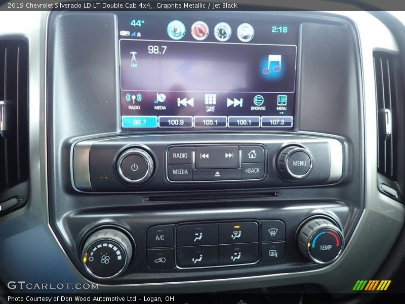 Graphite Metallic / Jet Black 2019 Chevrolet Silverado LD LT Double Cab 4x4