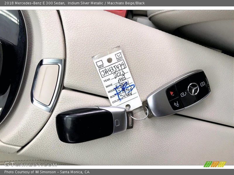 Iridium Silver Metallic / Macchiato Beige/Black 2018 Mercedes-Benz E 300 Sedan
