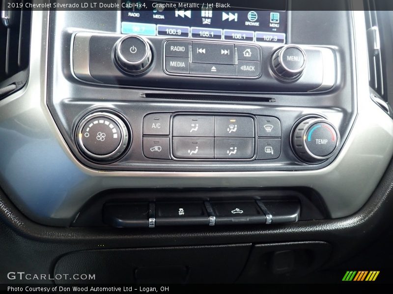 Graphite Metallic / Jet Black 2019 Chevrolet Silverado LD LT Double Cab 4x4