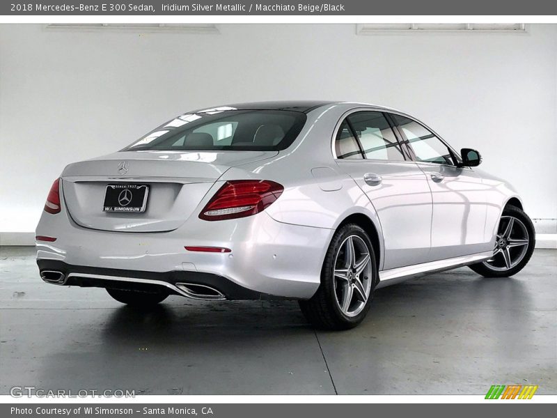 Iridium Silver Metallic / Macchiato Beige/Black 2018 Mercedes-Benz E 300 Sedan