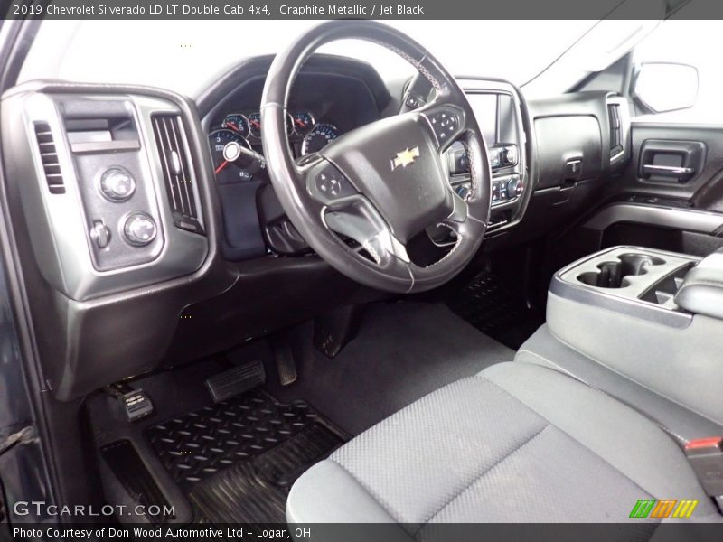 Graphite Metallic / Jet Black 2019 Chevrolet Silverado LD LT Double Cab 4x4