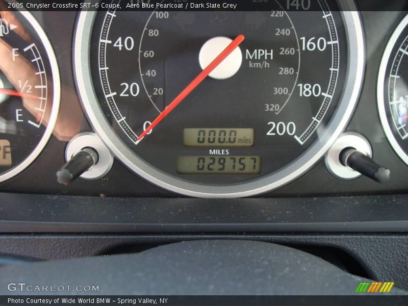 Aero Blue Pearlcoat / Dark Slate Grey 2005 Chrysler Crossfire SRT-6 Coupe