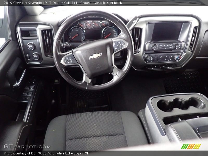Graphite Metallic / Jet Black 2019 Chevrolet Silverado LD LT Double Cab 4x4