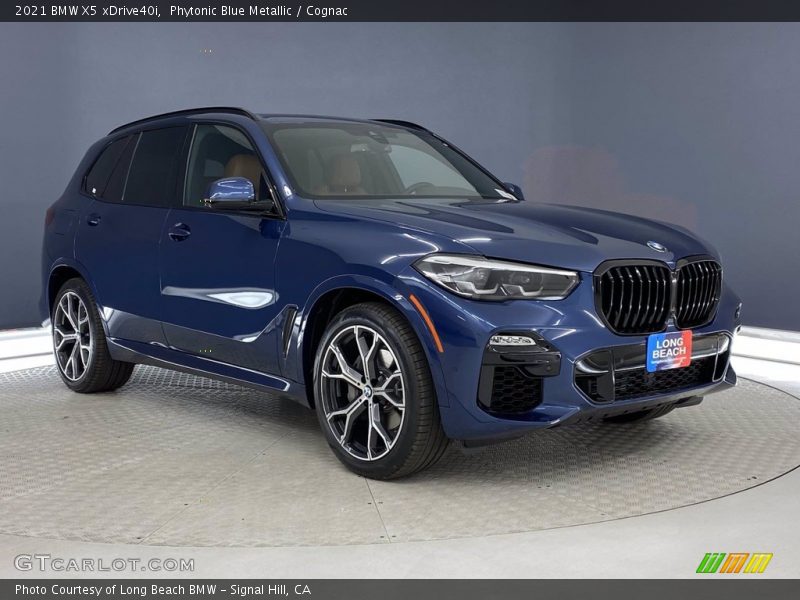 Phytonic Blue Metallic / Cognac 2021 BMW X5 xDrive40i