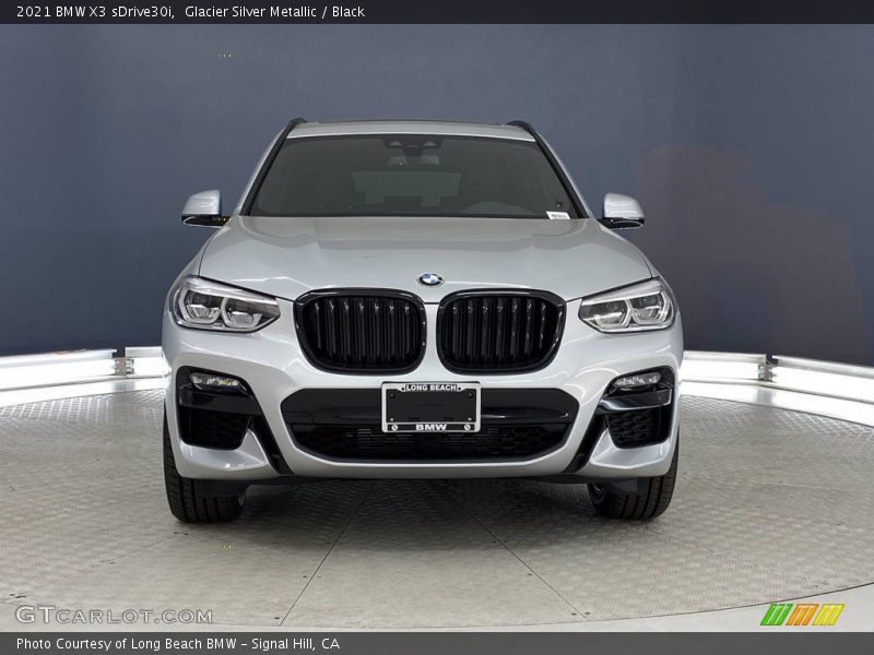 Glacier Silver Metallic / Black 2021 BMW X3 sDrive30i