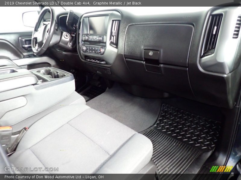 Graphite Metallic / Jet Black 2019 Chevrolet Silverado LD LT Double Cab 4x4