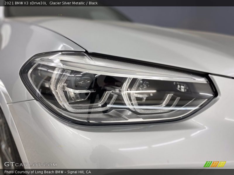 Glacier Silver Metallic / Black 2021 BMW X3 sDrive30i