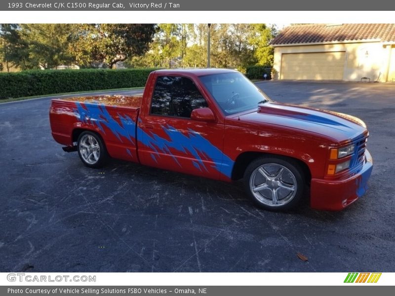 Front 3/4 View of 1993 C/K C1500 Regular Cab