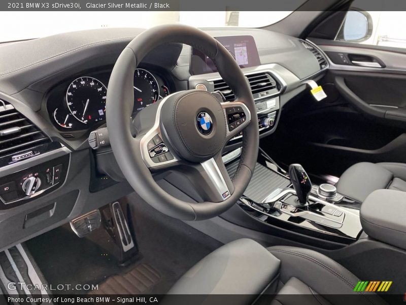 Glacier Silver Metallic / Black 2021 BMW X3 sDrive30i