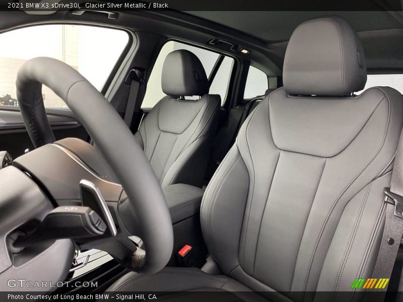 Glacier Silver Metallic / Black 2021 BMW X3 sDrive30i