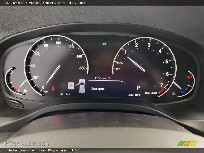Glacier Silver Metallic / Black 2021 BMW X3 sDrive30i
