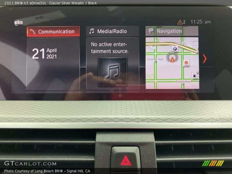 Glacier Silver Metallic / Black 2021 BMW X3 sDrive30i