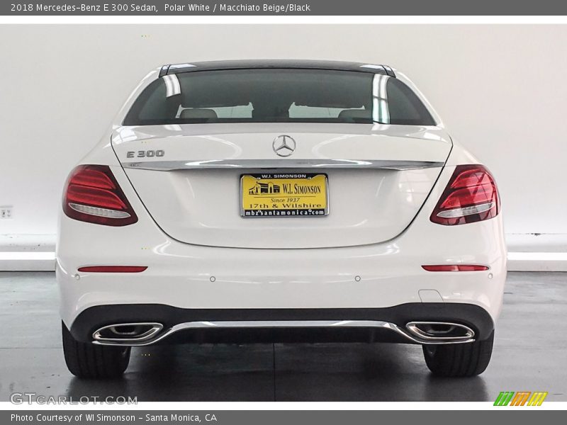 Polar White / Macchiato Beige/Black 2018 Mercedes-Benz E 300 Sedan