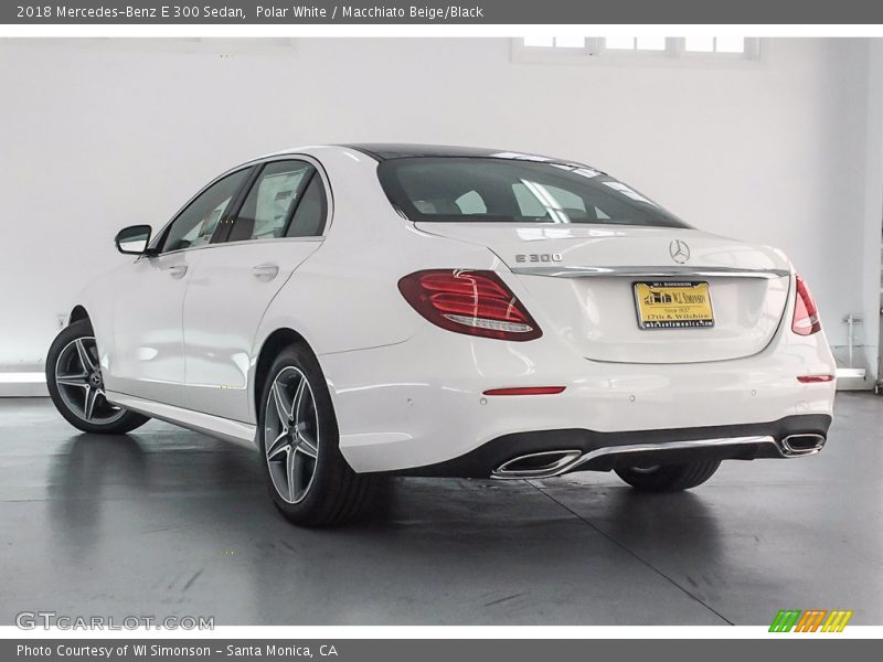 Polar White / Macchiato Beige/Black 2018 Mercedes-Benz E 300 Sedan