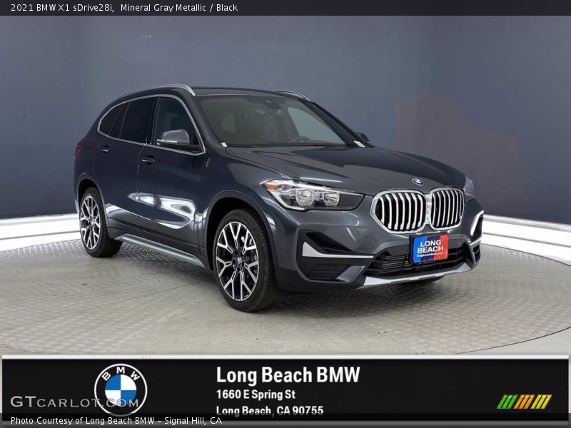 Mineral Gray Metallic / Black 2021 BMW X1 sDrive28i