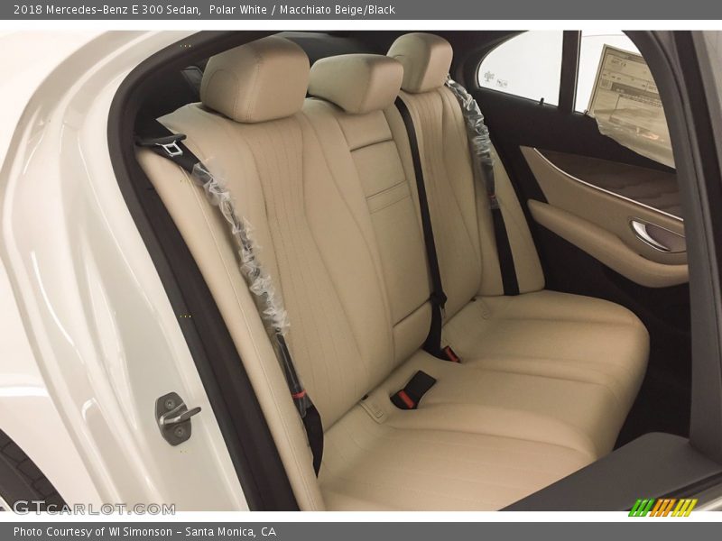 Polar White / Macchiato Beige/Black 2018 Mercedes-Benz E 300 Sedan
