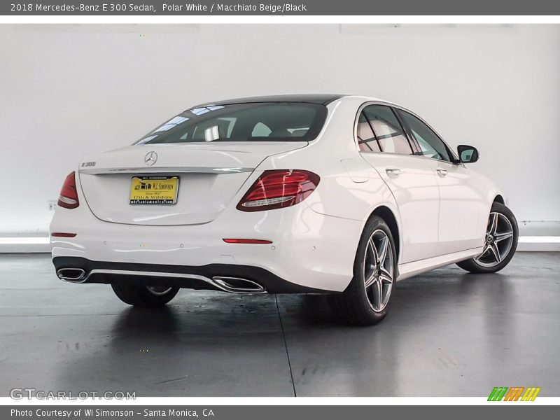 Polar White / Macchiato Beige/Black 2018 Mercedes-Benz E 300 Sedan