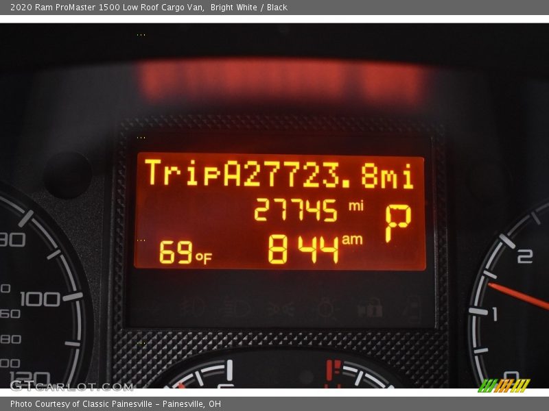 Bright White / Black 2020 Ram ProMaster 1500 Low Roof Cargo Van