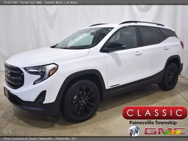 Summit White / Jet Black 2019 GMC Terrain SLE AWD