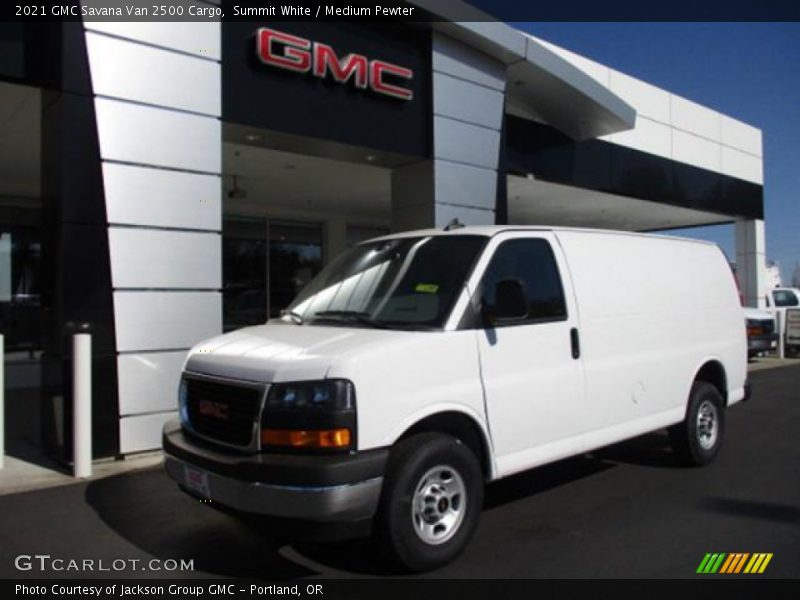 Summit White / Medium Pewter 2021 GMC Savana Van 2500 Cargo