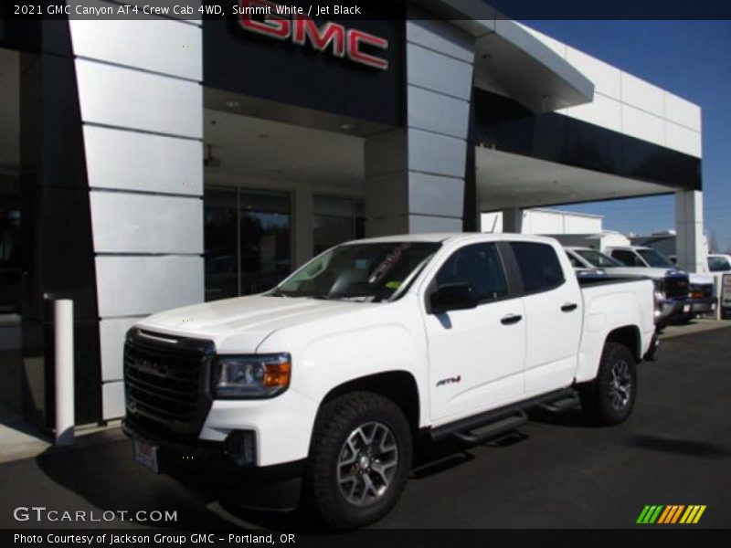 Summit White / Jet Black 2021 GMC Canyon AT4 Crew Cab 4WD
